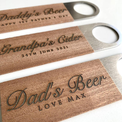 -  Personalised Engraved Stainless Steel Bottle Opener -