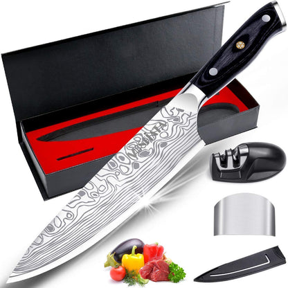 - MOSFiATA Ultra Sharp Kitchen Chef Knife 8 inch | Premier High Carbon German -