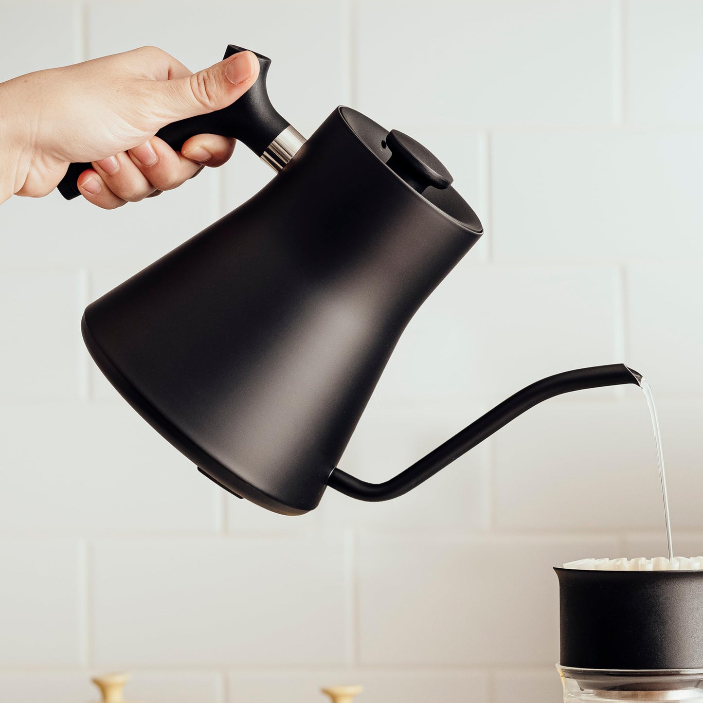 - Fellow Stagg EKG Electric Gooseneck Kettle | Pour-Over Coffee and Tea Kettle | Stainless Steel Water Boiler -