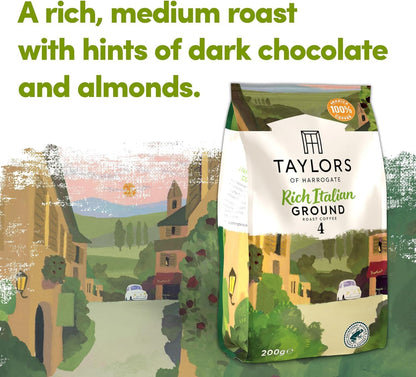 - Taylors of Harrogate Ground Coffee | (Each Pack 200g) | Pick Any 6 from 12+ Flavours -