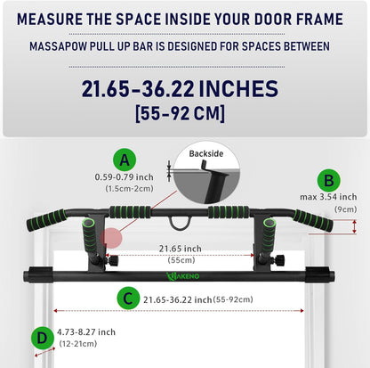 - Pull Up Bar For Doorway | Pull up bar With Enhanced Smart Hook Angled Grip -
