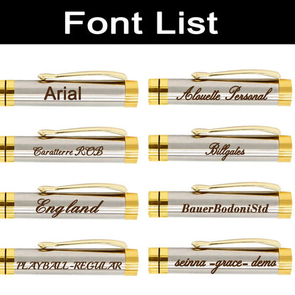 Aolun Engraved Pen Personalised,Personalised Pen with Your Name Or Message,Refillable Medium Refill,Personalised Gifts for Men or Women(Black Ink)