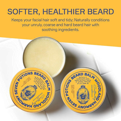 - Seven Potions Soft Beard Balm for Men | Conditioning Beard Softener -