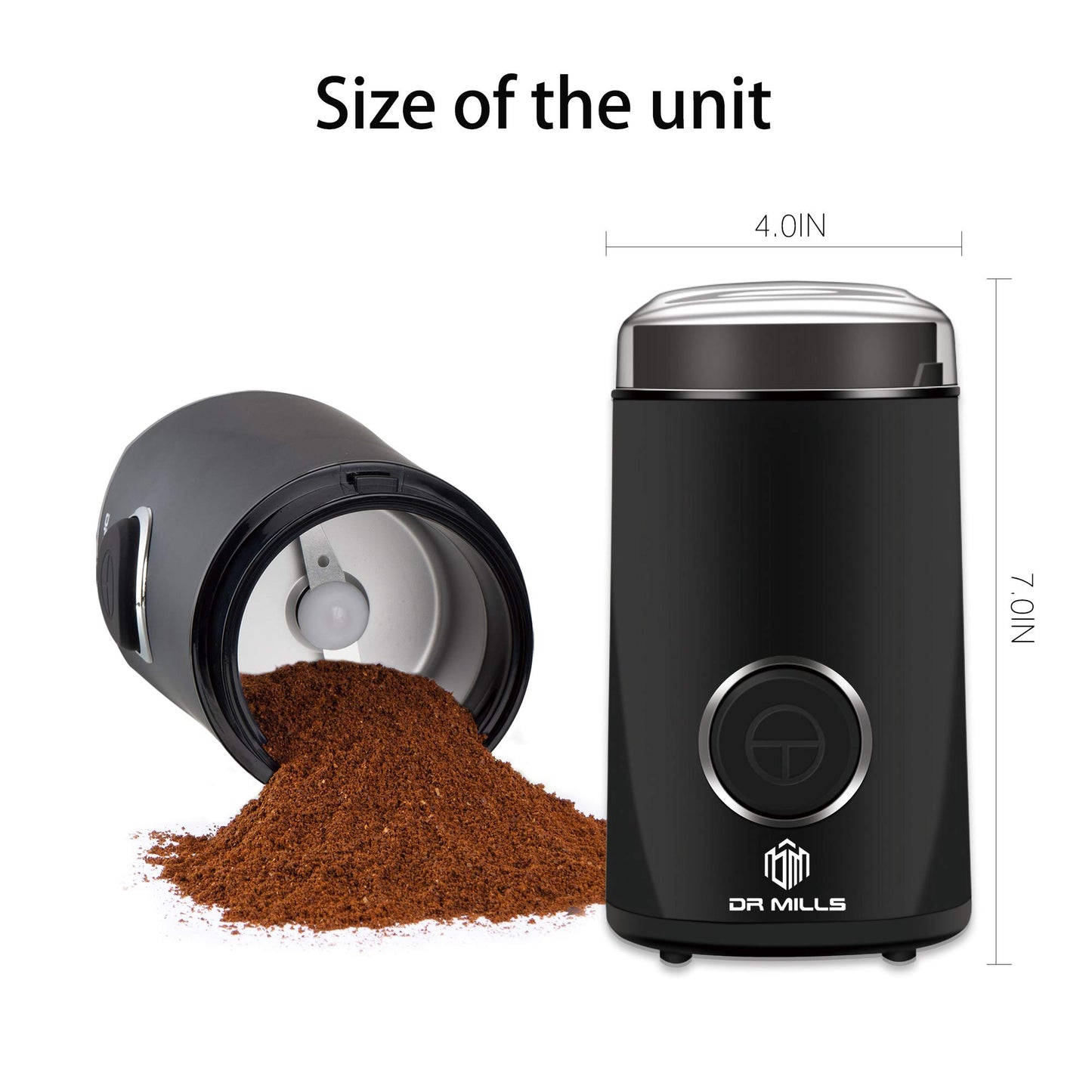 - DR MILLS DM-7441 Electric Dried Spice and Coffee Grinder | Blade & Cup Made -