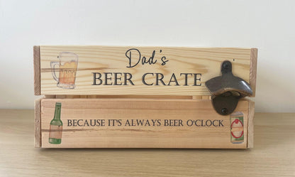 - Personalised Beer Crate | Alcohol Gift Hamper Box -