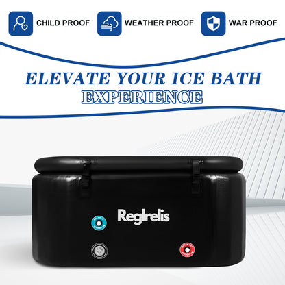 - Reglrelis Portable Inflatable Ice Bath Tub for Athletes | Cold Plunge Outdoor Chiller -