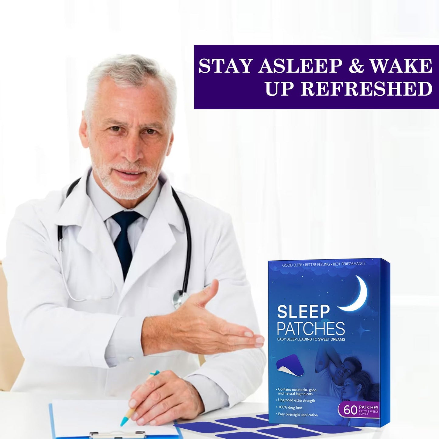 - Sleep Patches for Adults | Sleep Aid For Insomnia | Sleep Support Patch for Men and Women -