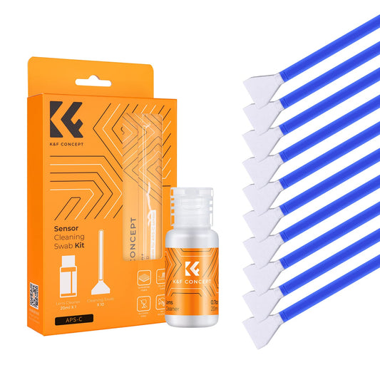 - K&F Concept 24mm Full Frame Sensor Cleaning Swab*10  | 20ml Sensor Cleaner -