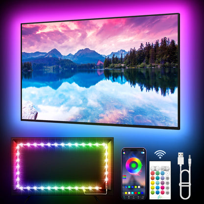 - KANTUTOE TV LED Lights | 3m LED Lights For TV | Music Sync Bluetooth APP Control -
