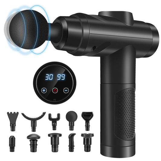 - Massage Gun Deep Tissue | Muscle Percussion Massager | 30 Speeds -