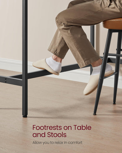 - VASAGLE Bar, Kitchen, Pub Dining High Table -