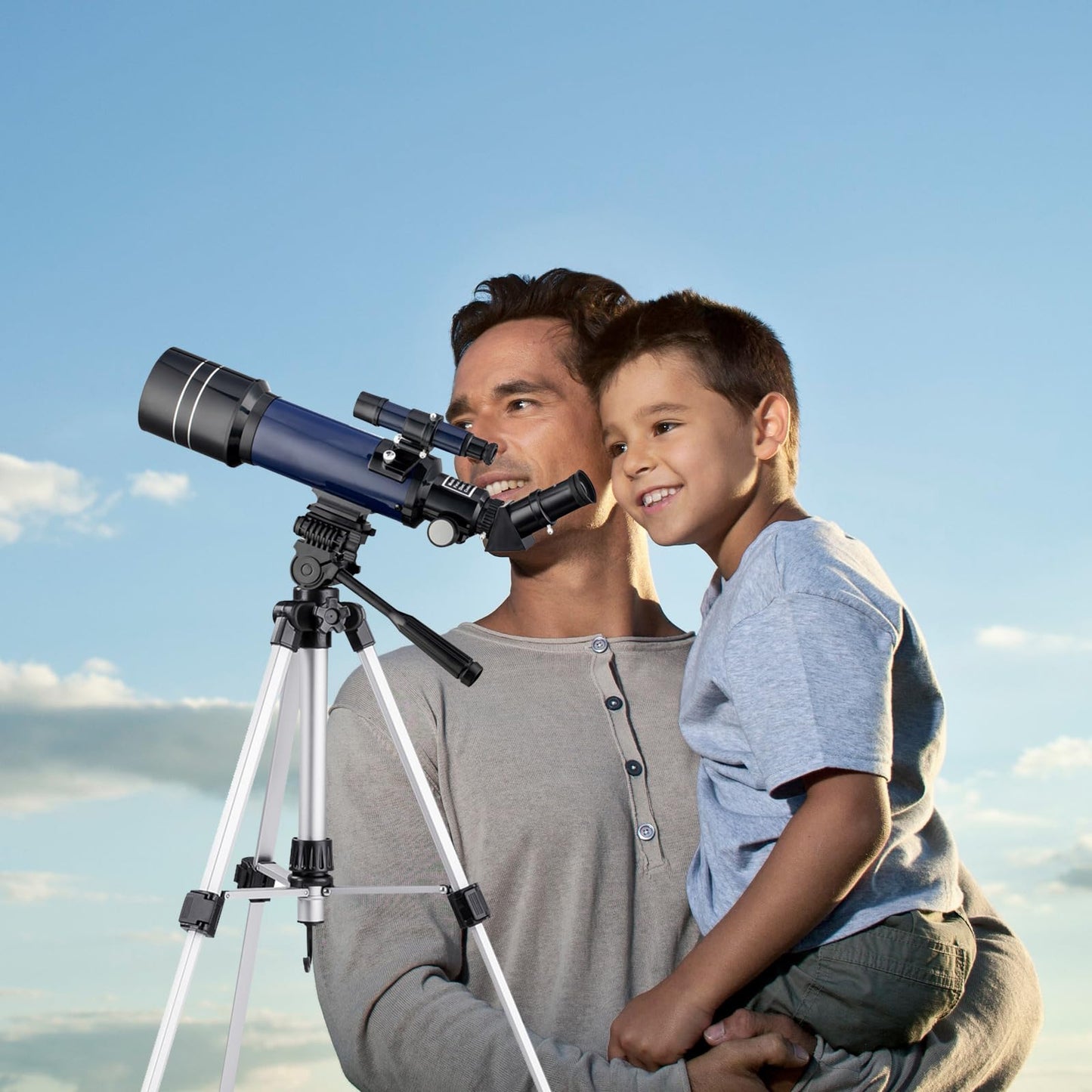 - Telescope for Astronomy | 200X Pro 400/70 FMC Glass Optical Refractor Telescope | With Adjustable Tripod -