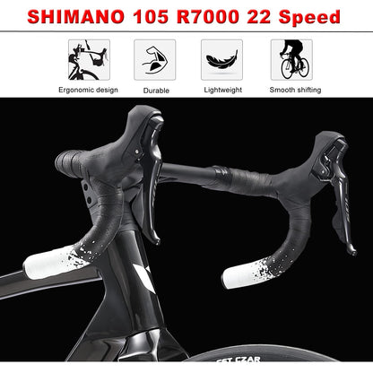 - KABON Carbon Road Bike | 700C Carbon Fiber Frame Road Bike | Shimano 105 22 Speed | Disc Brake -