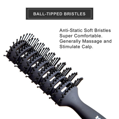 - MANEJACK Professional Men's Hair Brush  | Great Styling & Blow Drying Brush -