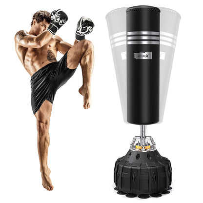 - Dripex 70 Inch Upgrade Free Standing Punch Bag | Boxing Bag with ABS Base | 19 Suction Cups -