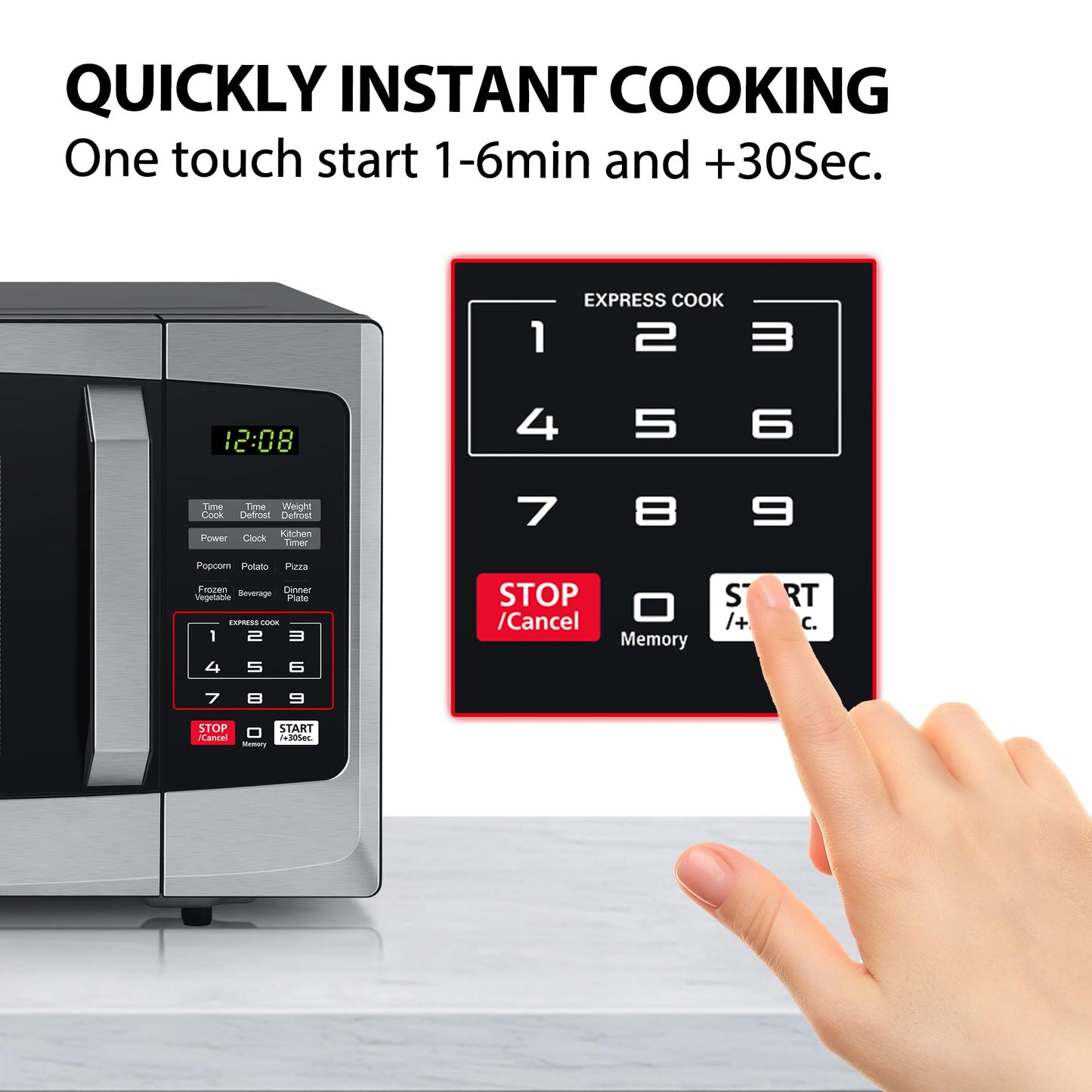 - Toshiba 800w 23L Microwave Oven | Digital Display | Auto Defrost -