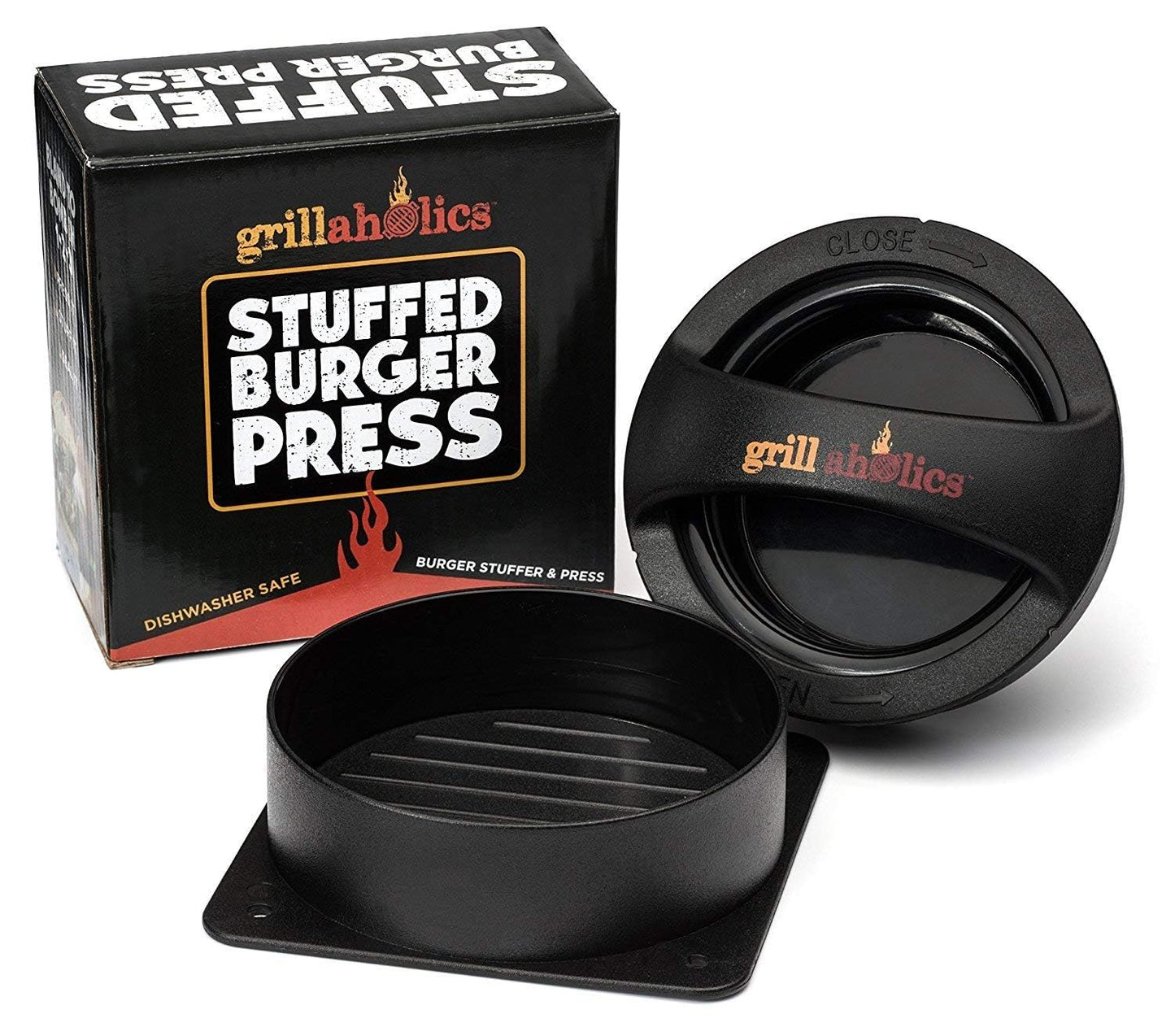 - Grillaholics Stuffed Burger Press and Hamburger Maker -
