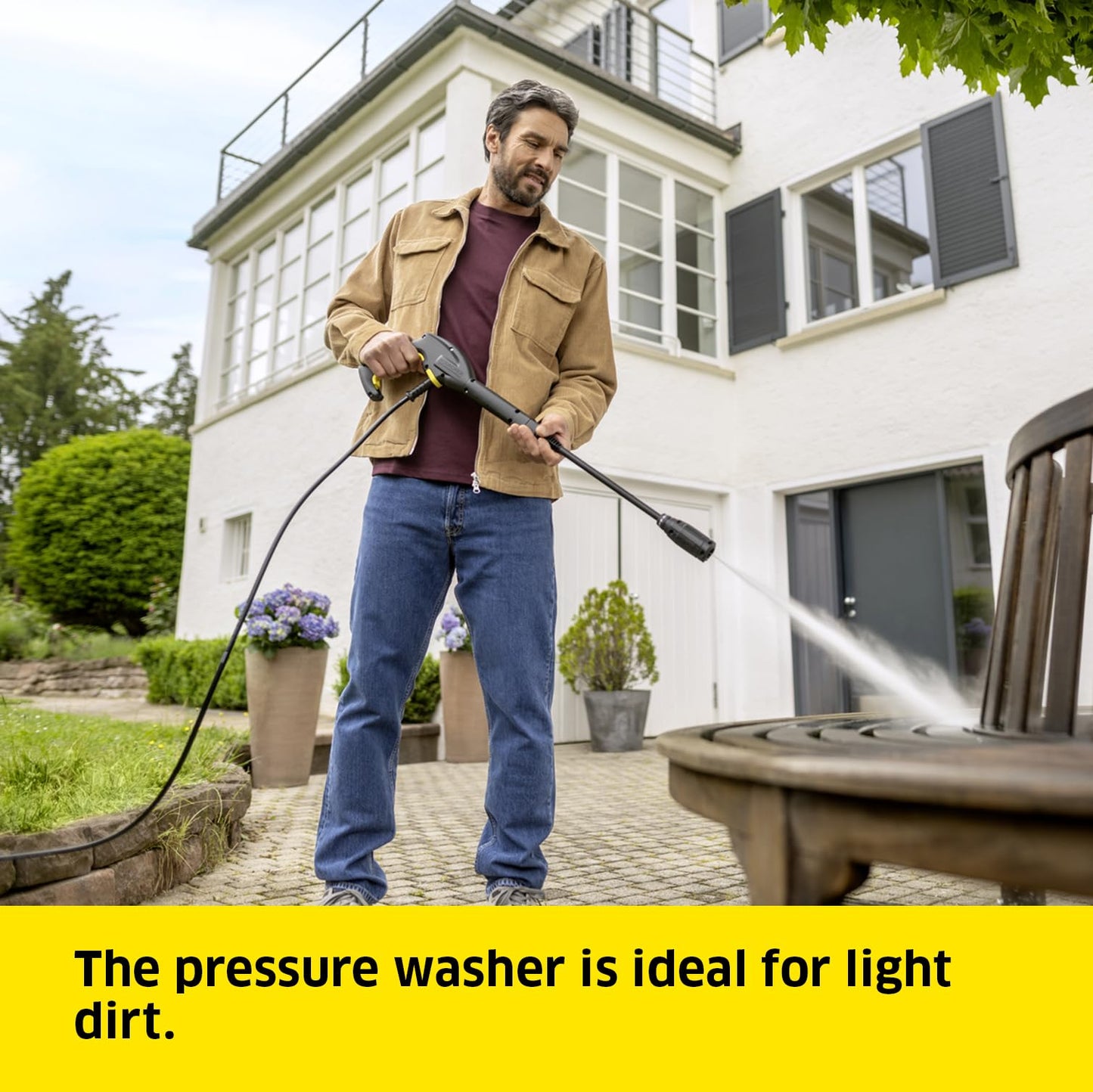 - Kärcher K 3 Horizontal Pressure Washer | High-Pressure Hose and Gun, Spray Lance, Dirt Blaster -