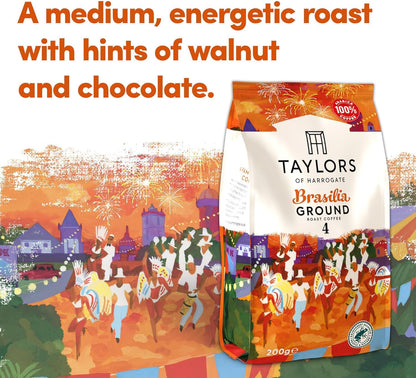 - Taylors of Harrogate Ground Coffee | (Each Pack 200g) | Pick Any 6 from 12+ Flavours -