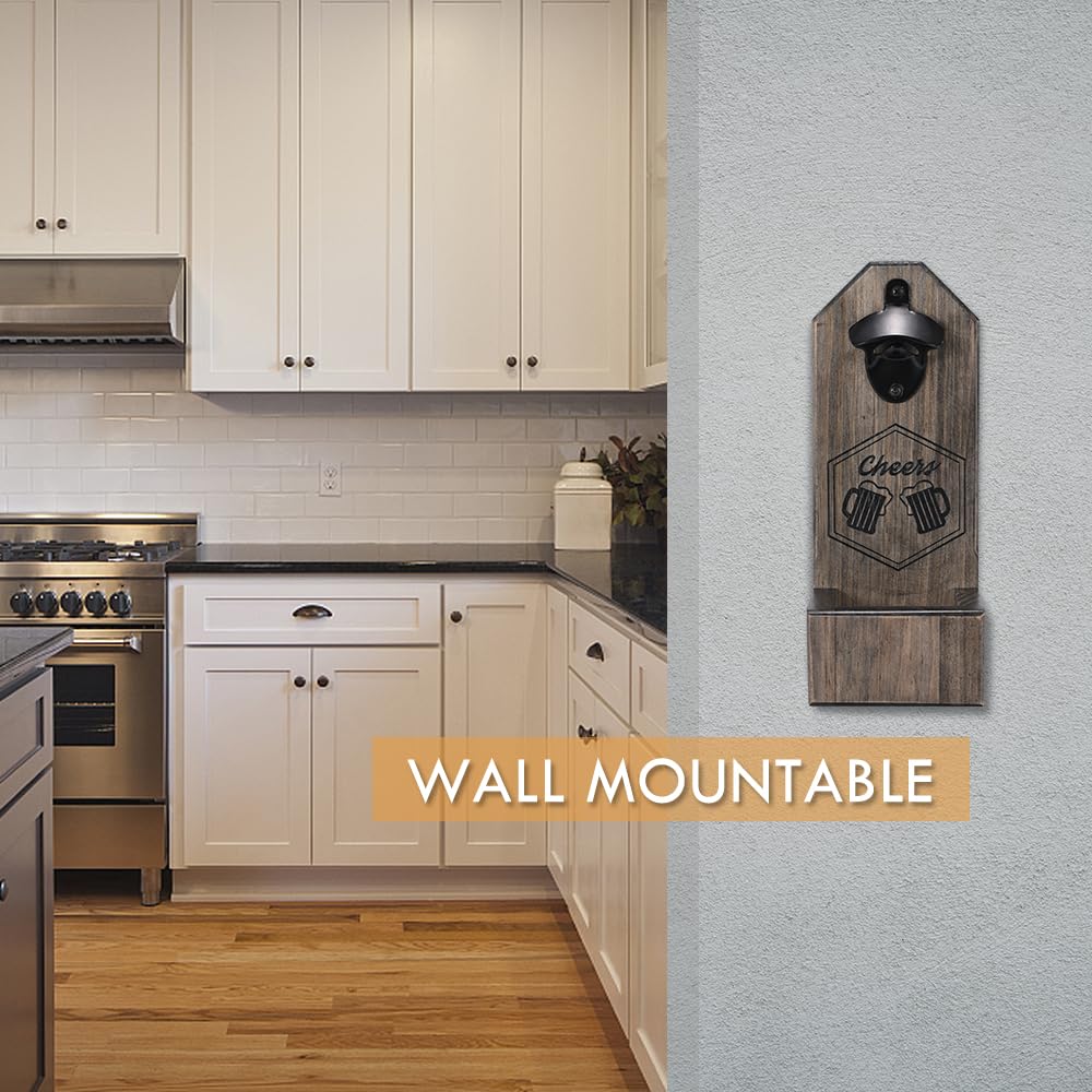 - Unique Christmas Birthday Gifts for Men, Beer Bottle Opener Wall Mounted, Beer Gifts for Men -