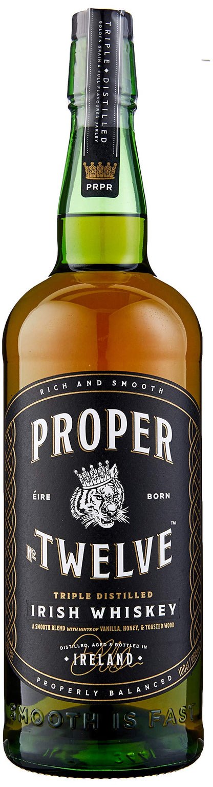 - Proper No Twelve | Irish Whiskey | 1 Litre | Smooth and Triple distilled -