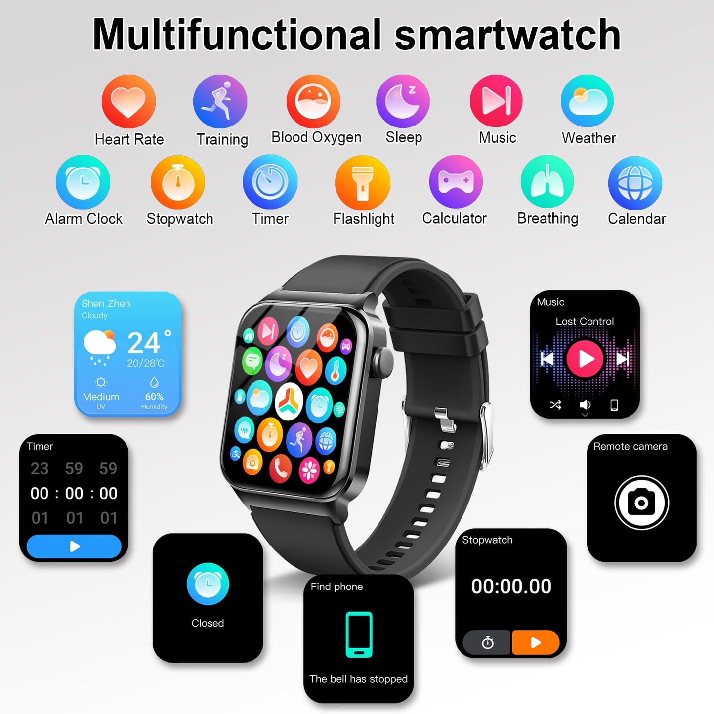 - Smart Watch for Men Answer/Make Calls | 1.85" Touch Screen Smart Watches -