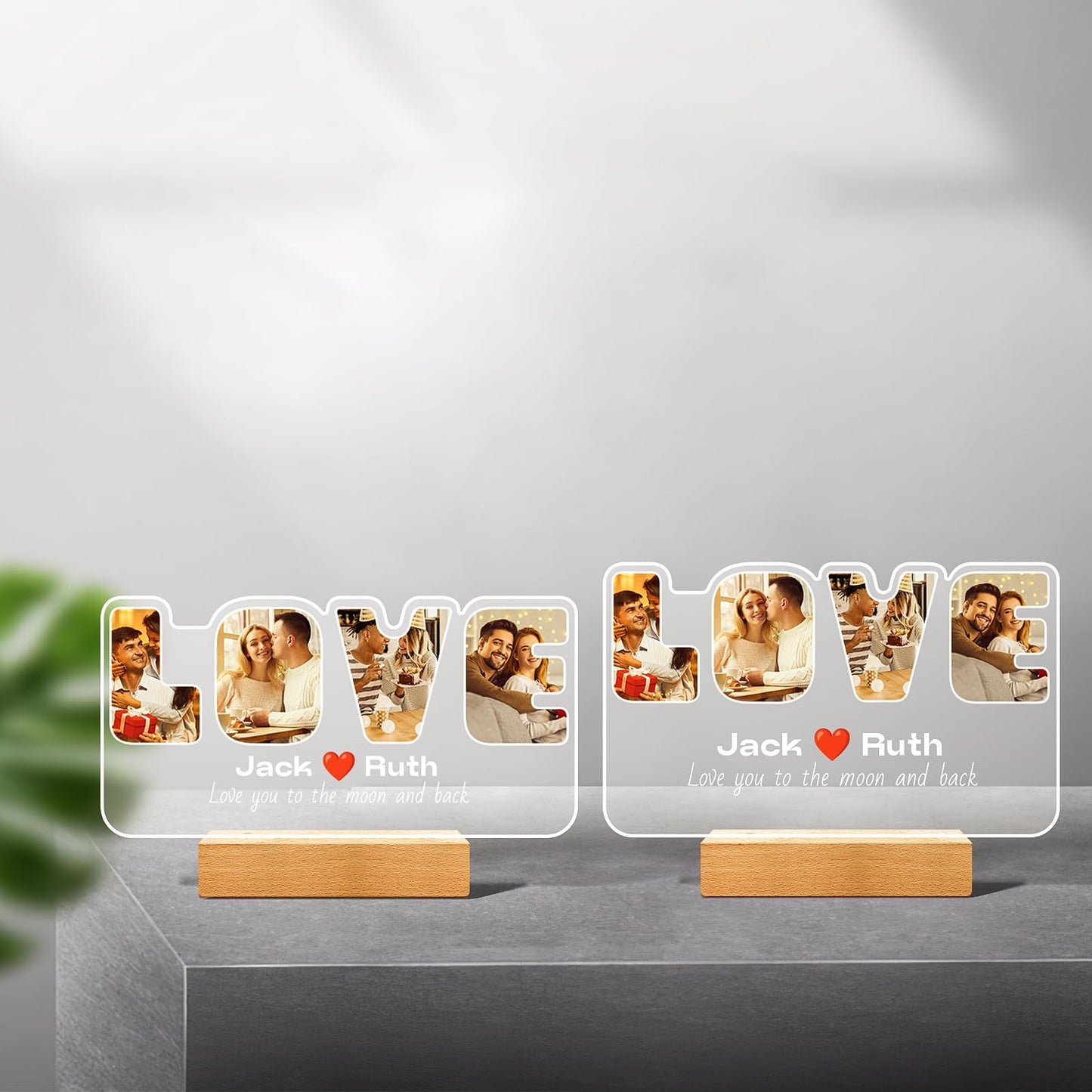 - Gifts For Dad | Personalised Picture Frames With Night Light -