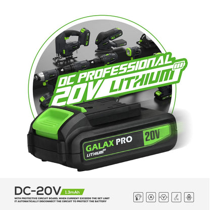 - GALAX PRO Mini Circular Saw | 20V 3400RPM Professional Cordless Circular Saw | Adjustable Angle and Depth | Max Cutting Depth 42.8mm (90°) | 28mm(45°) | Laser Guide | Blade 115mm -