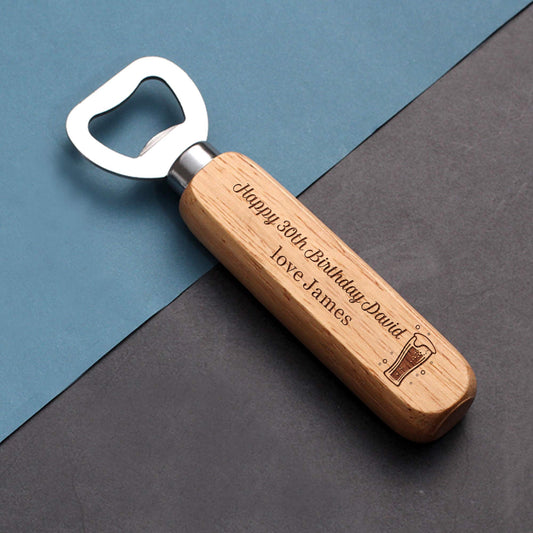 - Personalised Bottle Opener for Him Engraved -