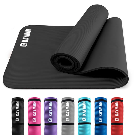 - KAYMAN Exercise Yoga Mat | Non Slip | 183 x 60 cm | Best Training & Workout Mat for Yoga -