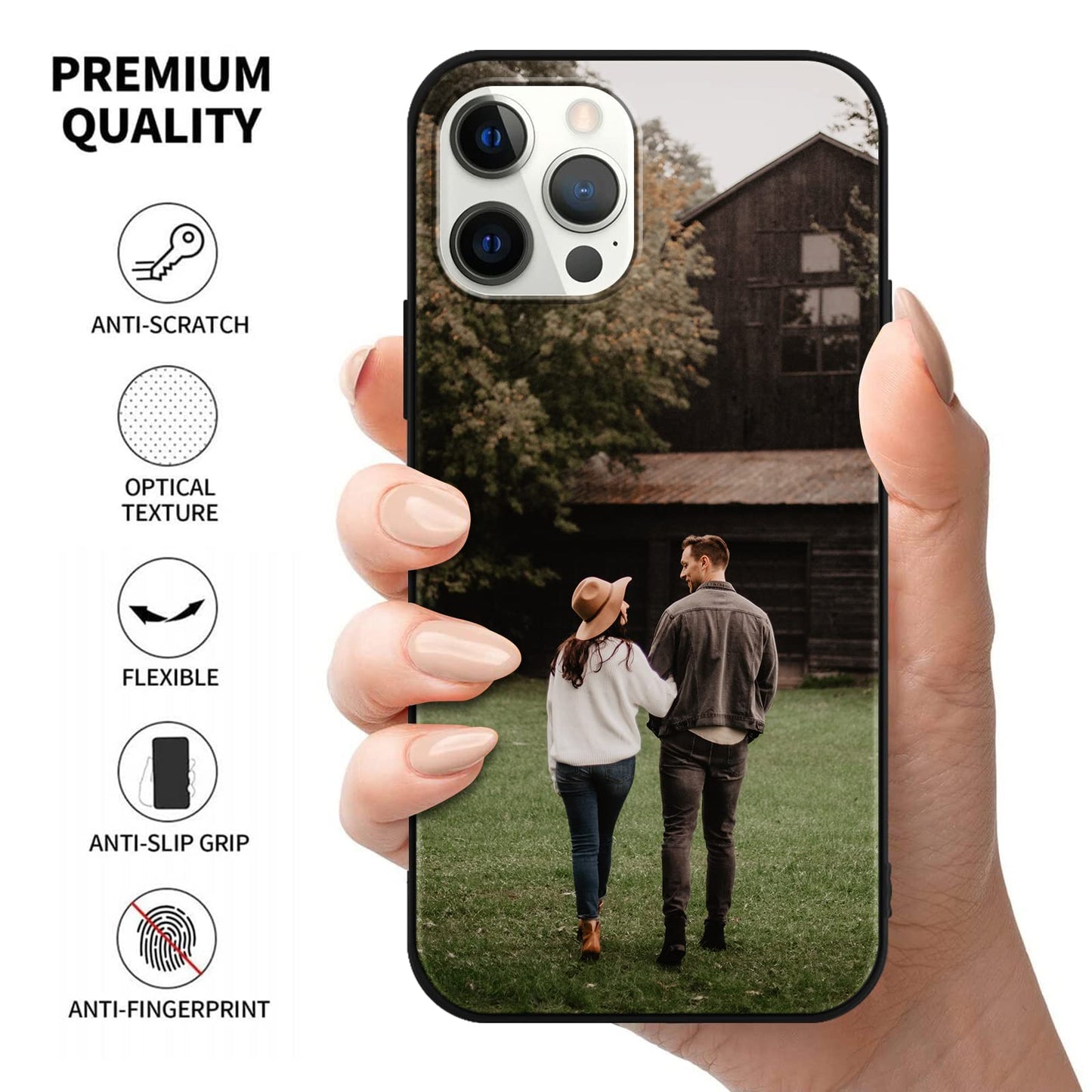 - Yoedge Personalised Phone Case for iPhone 15 14 13 12 11 Pro Max Mini Xr Xs X 8 7 Plus SE 2020 2022 6s 6,Personalised Image/Text/Logo/Photo Custom Design Soft Silicone TPU Rubber Shockproof Case Cover