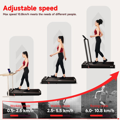 - KEEP FUN Folding Treadmill | 300 lb Capacity | Portable Treadmill 3 in 1 with Remote Control -