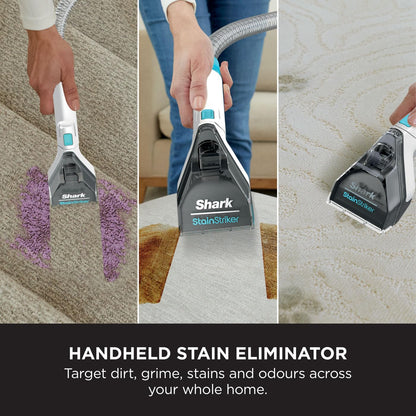 - Shark StainStriker | Pet Stain & Spot Cleaner | 5 Tools including Pet, Crevice & Hose-Cleaning Tools | 450W | White | PX200UKT -