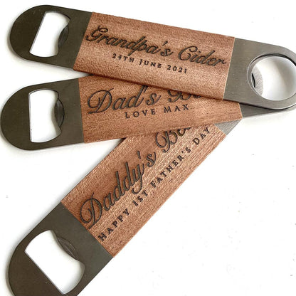-  Personalised Engraved Stainless Steel Bottle Opener -