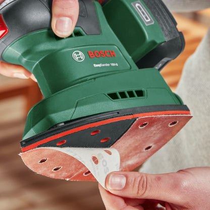 Bosch Home and Garden Cordless Multi Sander EasySander 18V-8 (Without Battery; 18 Volt System; for DIY Woodworking; 3X Sanding Sheets; 20x Sanding Papers; in Carton Packaging) – Amazon Edition