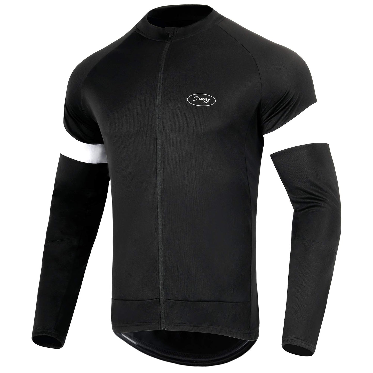 - Dooy Men's Cycling Bike Jersey | Long Sleeves Biking Running Shirts | 3+1 Pockets | Breathable Quick Dry -