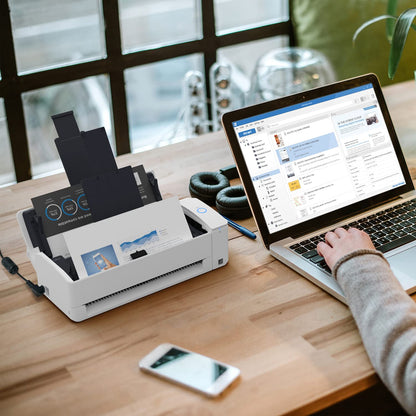 - ScanSnap iX1300 Automatic Document Scanner | White  |Business Card to A4 -