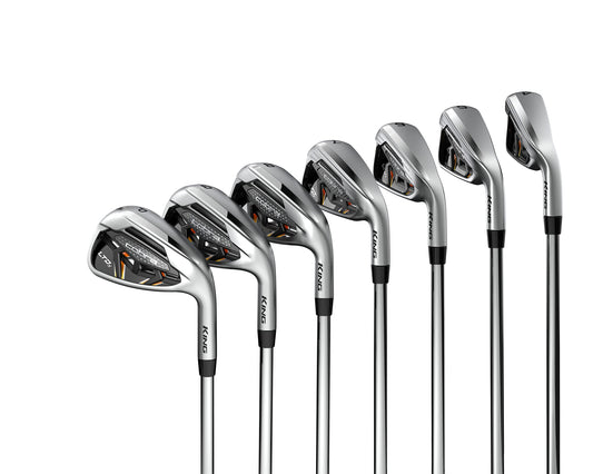 Cobra Golf 2022 LTDX Iron Set Satin Chrome-Gold Fusion (Men's, Right Hand, KBS Tour 90, Stiff Flex, 4-PW)