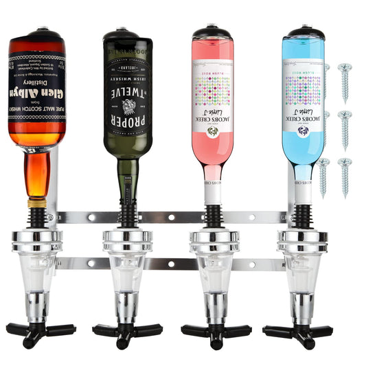 - FWEEK 4 Bottle Optics For Spirits | Bar Butler Wall Mounted Bottle Bracket -