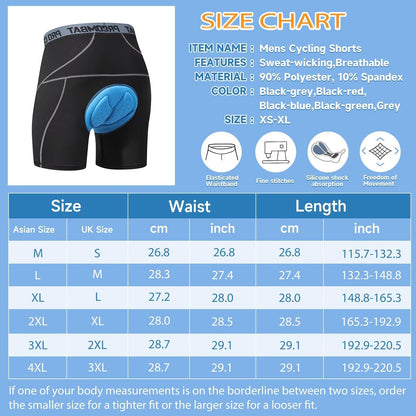 - Sillictor Cycling Shorts | Mens Gel Padded Cycle Shorts | Quick Dry Compression -