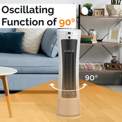 - Senelux Tower Space Heater | 2000W Portable Electric Ceramic Fan Heater -