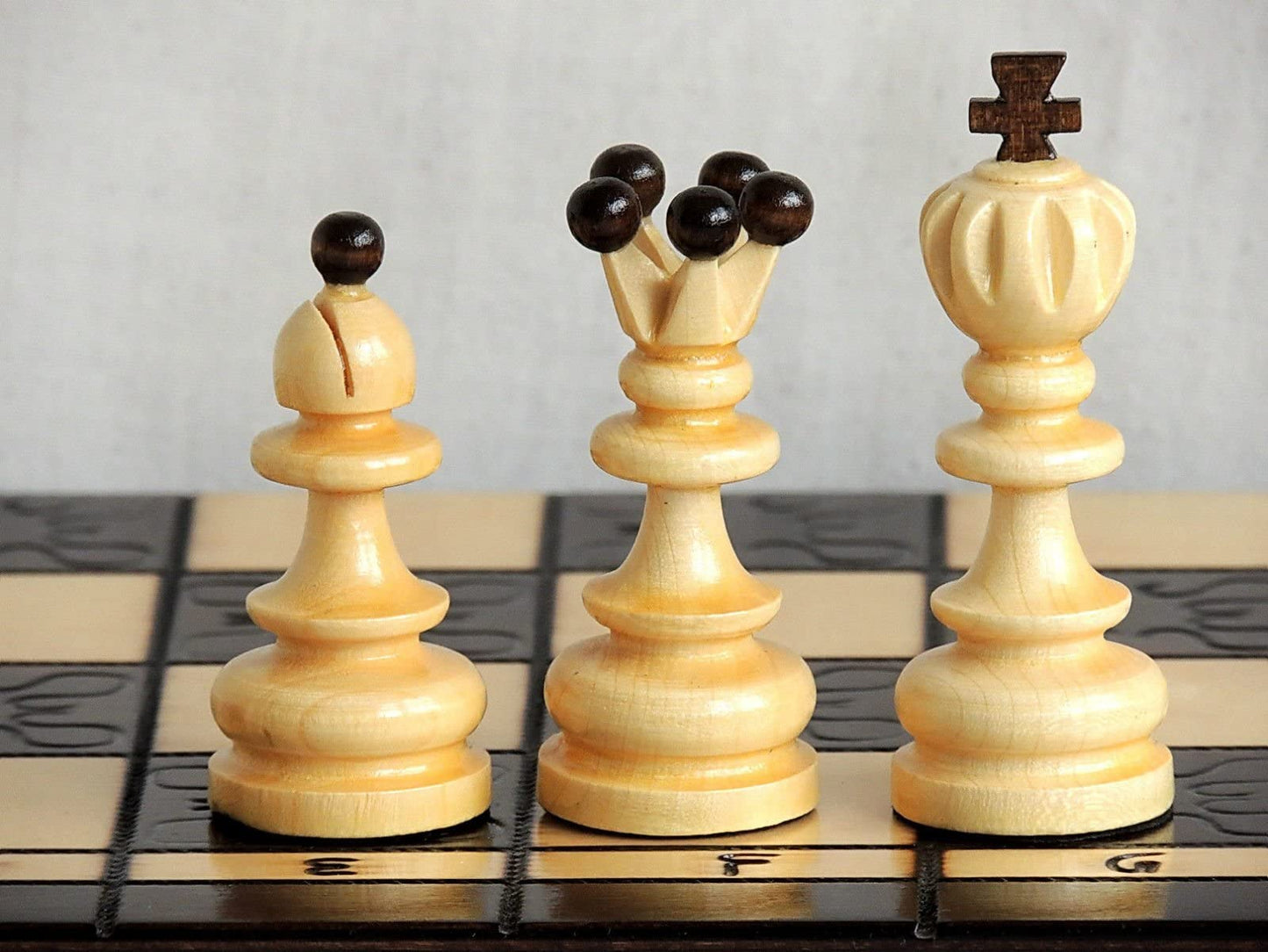 - Stunning PEARL XL Large Wooden Chess Set | 42cm / 16in -