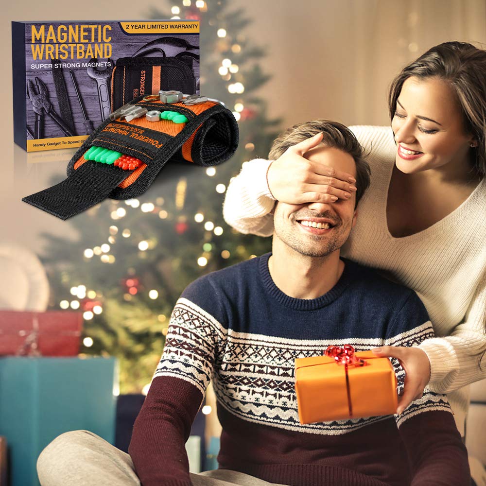 Dad Gifts for Fathers Day Gift - Magnetic Wristbands DIY Tools Gifts for Men Cool Gadgets, Father's Day Gifts for Dad Husband Hand Tools Gifts for Him, 2024 Birthday Fathers Day Presents for Dad