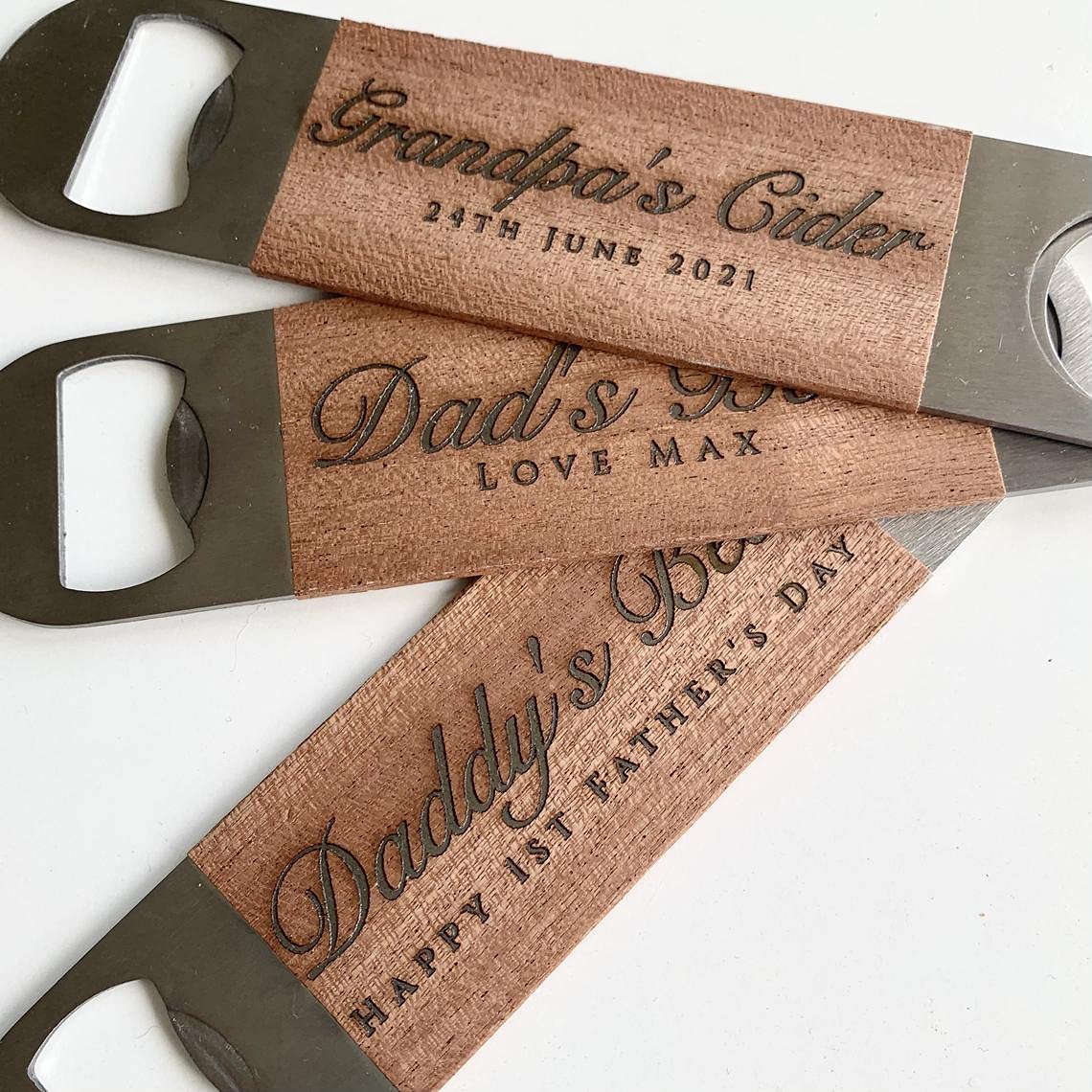 -  Personalised Engraved Stainless Steel Bottle Opener -