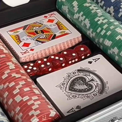 - Oypla Poker Set | 300 Piece Texas Hold Em Complete With Chips, Cards, Dice, And Casino Style Case -