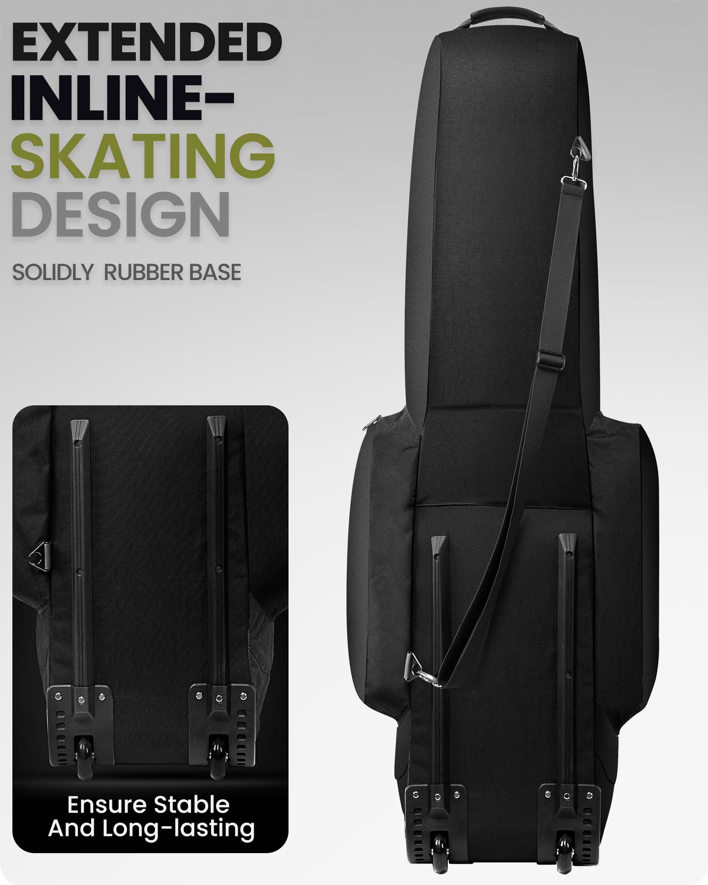 - OutdoorMaster Padded Golf Travel Bag | Reinforced Wheels | 900D Heavy Duty -