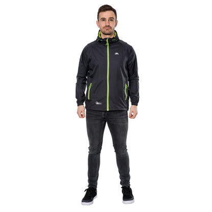 - Trespass Qikpac Jacket | Black | Compact Packaway Waterproof Jacket -