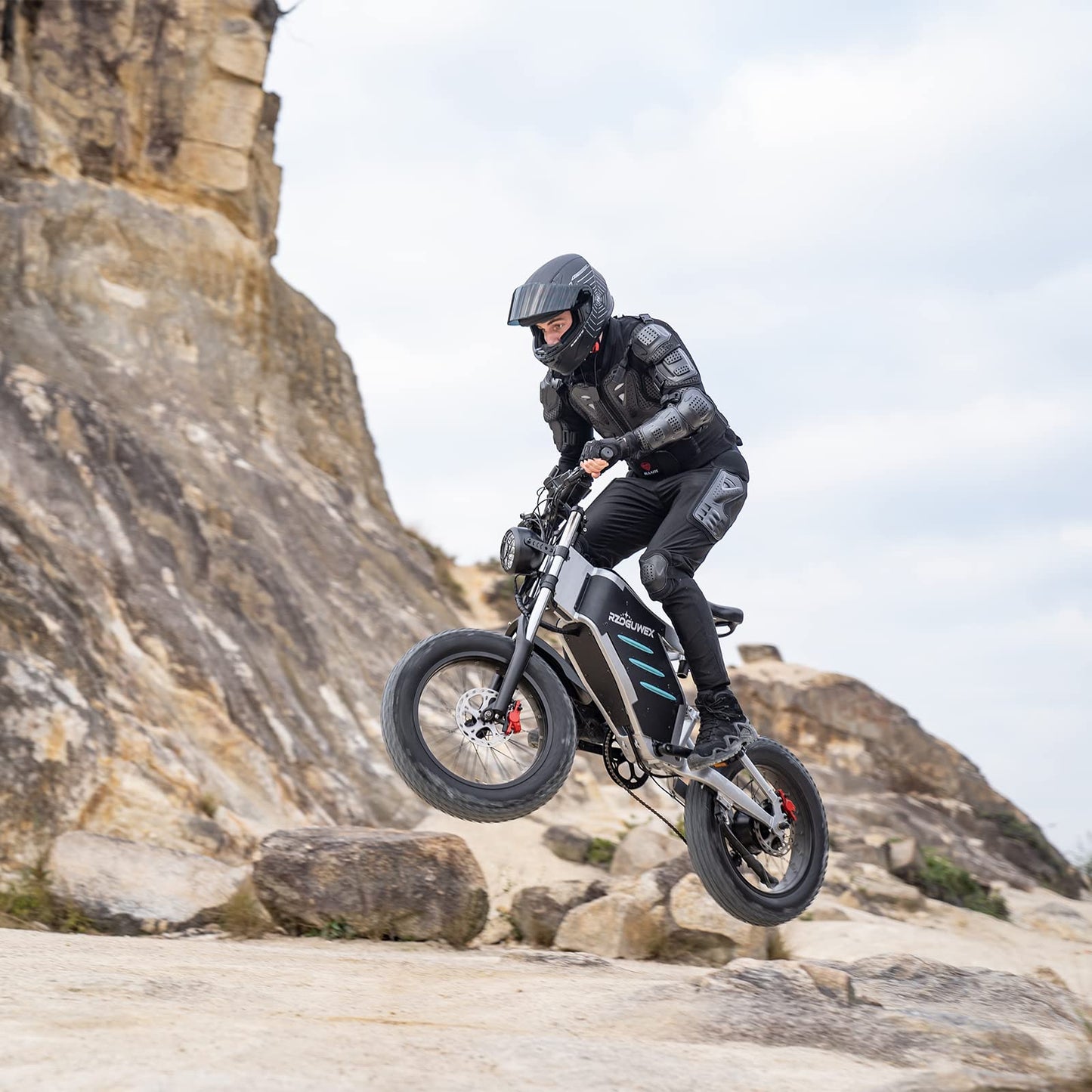 - RZOGUWEX Electric Bicycle | 20 Inch Off-Road EBIKE for Adults -