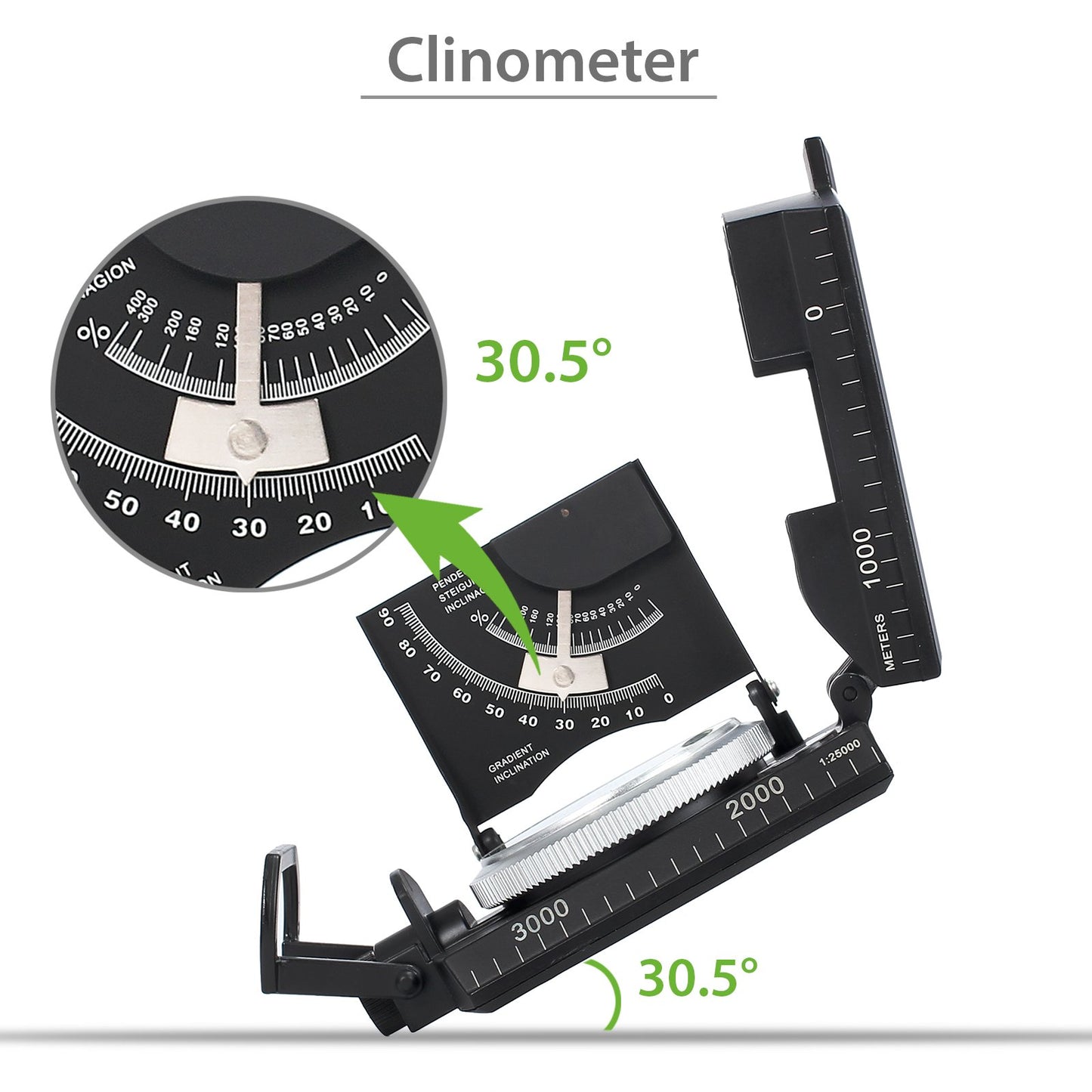- Proster Compass For Hiking | With Fluorescent Scale Waterproof Sighting -