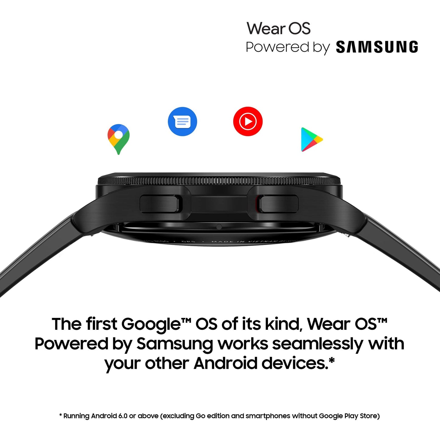 - Samsung Galaxy Watch4 | Classic Smart Watch | Rotating Bezel | Health Monitoring, Fitness Tracker, Bluetooth | 46mm | Black -